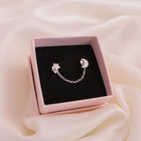 Aquila Silver Chain Studs