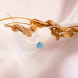 The Floating Crystal Necklace: Ocean Chalcedony