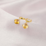 Citrine Mini Huggies