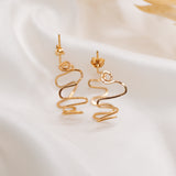 Gold Filled Whirl Hoops