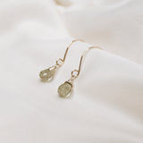 Green Amethyst Sterling Silver Lilibet Hooks