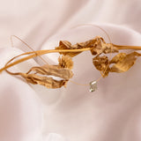 The Floating Crystal Necklace: Green Amethyst Octagon