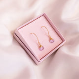 Pink Amethyst Gold Filled Lilibet Hooks