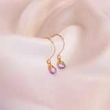 Pink Amethyst Gold Filled Lilibet Hooks