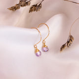 Pink Amethyst Gold Filled Lilibet Hooks