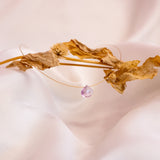 The Floating Crystal Necklace: Pink Amethyst