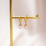 Rose Quartz Mini Huggies