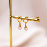 Rose Quartz Mini Huggies