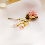 Rose Quartz Mini Huggies