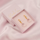 Rose Quartz Mini Huggies