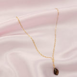 Allure Smoky Quartz Chain Link Necklace