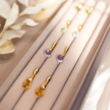 Pink Amethyst Mini Huggies