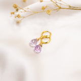 Pink Amethyst Mini Huggies