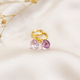 Pink Amethyst Mini Huggies