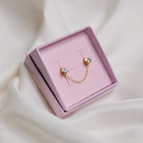 Aquamarine Stacking Studs