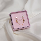 Aquamarine Stacking Studs