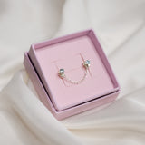 Aquamarine Stacking Studs