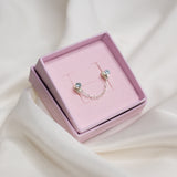 Aquamarine Stacking Studs