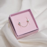 Aquamarine Stacking Studs