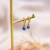 Blue Chalcedony Mini Huggies