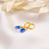 Blue Chalcedony Mini Huggies