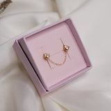 Rose Quartz Stacking Studs