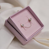 Rose Quartz Stacking Studs