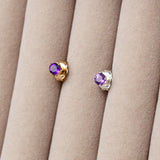 African Amethyst Stud