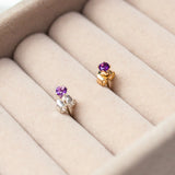 African Amethyst Stud