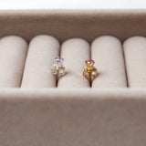 Brazillian Amethyst Stud