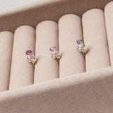 Brazillian Amethyst Stud