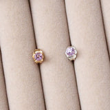 Brazillian Amethyst Stud
