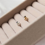 Mystic Fire Topaz Stud