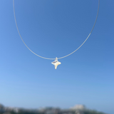 Mother of Pearl Star Floating Crystal Necklaces