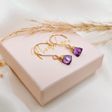 Amethyst Gold Filled Lilibet Hooks