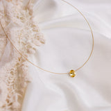 The Floating Crystal Necklace: Citrine