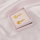 Citrine Mini Huggies