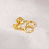 Citrine Mini Huggies