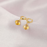 Citrine Mini Huggies