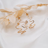 Gold Filled Whirl Hoops