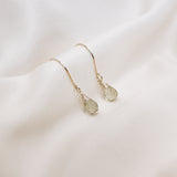 Green Amethyst Sterling Silver Lilibet Hooks