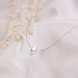 The Floating Crystal Necklace: Herkimer Diamond