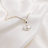 Herkimer Diamond Sterling Silver Chunky Chain Necklace