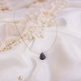 The Floating Crystal Necklace: Labradorite