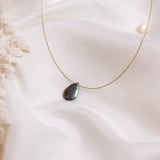 The Floating Crystal Necklace: Labradorite