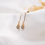 Labradorite Gold Filled Emaline Studs