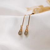 Labradorite Gold Filled Emaline Studs