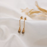 Labradorite Gold Filled Emaline Studs