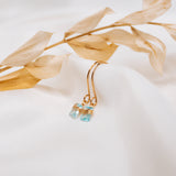 Aquamarine Gold Filled Lilibet Hooks