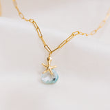 Rock Pool Aquamarine Necklace